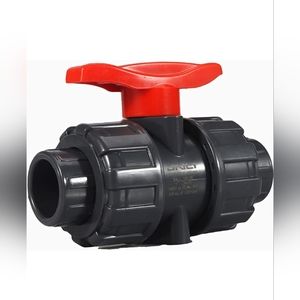 TOMEX 1" Inch (DN25) PVC True Union Ball Valve with Full Port, NPT F1970, EPDM